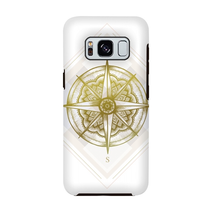 Galaxy S8 StrongFit Golden Compass by Barlena