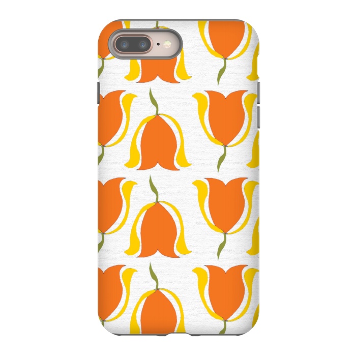 iPhone 7 plus StrongFit Tulips d'Orange by Bettie * Blue