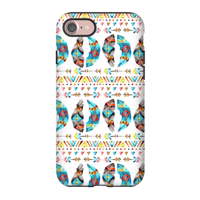 iPhone 7 StrongFit Feathers and Arrows by Pom Graphic Design