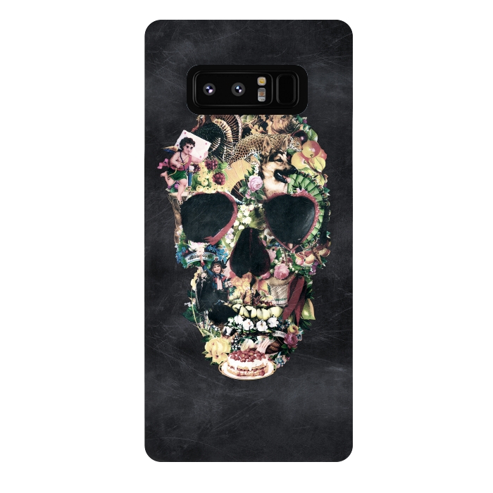 Galaxy Note 8 StrongFit Vintage Skull by Ali Gulec