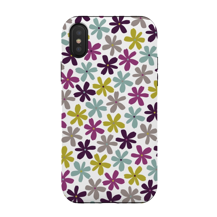 iPhone Xs / X StrongFit Allium Ditsy by Rosie Simons