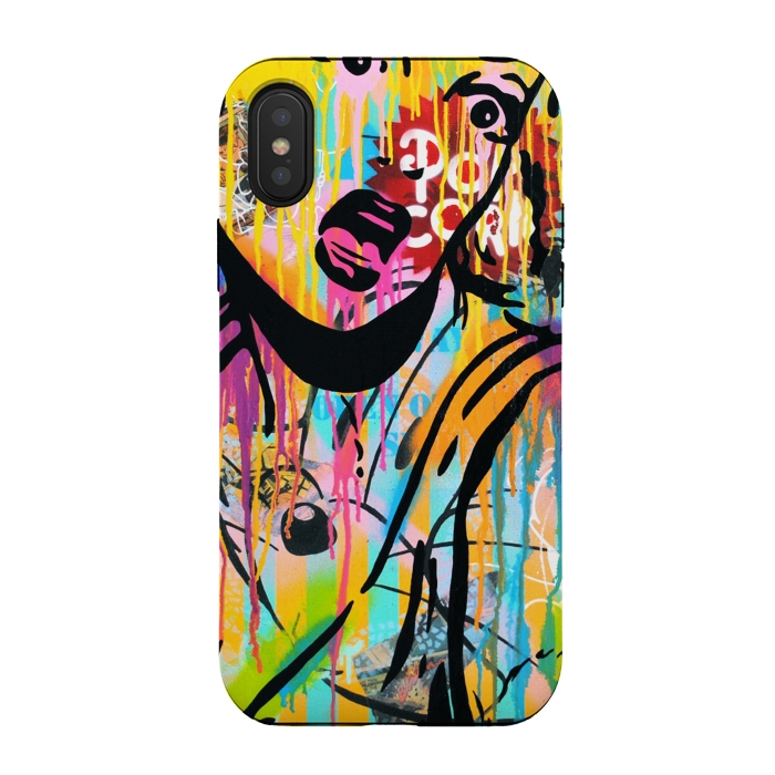iPhone Xs / X StrongFit Surprise kitty cat by Scott Hynd by Scott Hynd