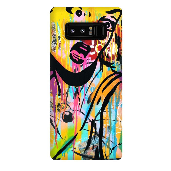 Galaxy Note 8 StrongFit Surprise kitty cat by Scott Hynd by Scott Hynd