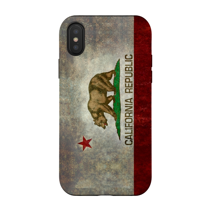 iPhone Xs / X StrongFit California Republic State by Bruce Stanfield