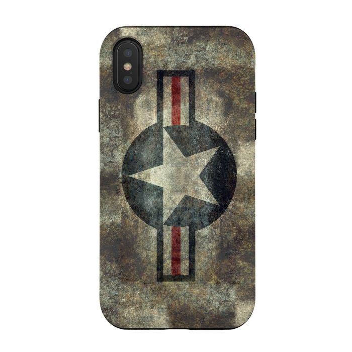 iPhone Xs / X StrongFit Airforce Roundel Retro by Bruce Stanfield