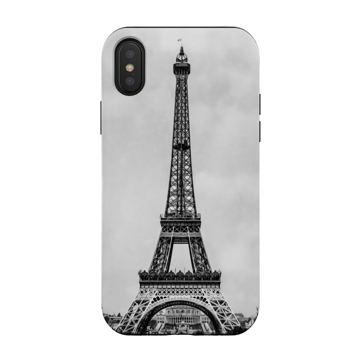 iPhone Xs / X StrongFit Tour Eiffel Retro by Bruce Stanfield