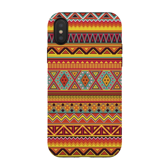 iPhone Xs / X StrongFit AZTEC PATTERN by Diego Tirigall