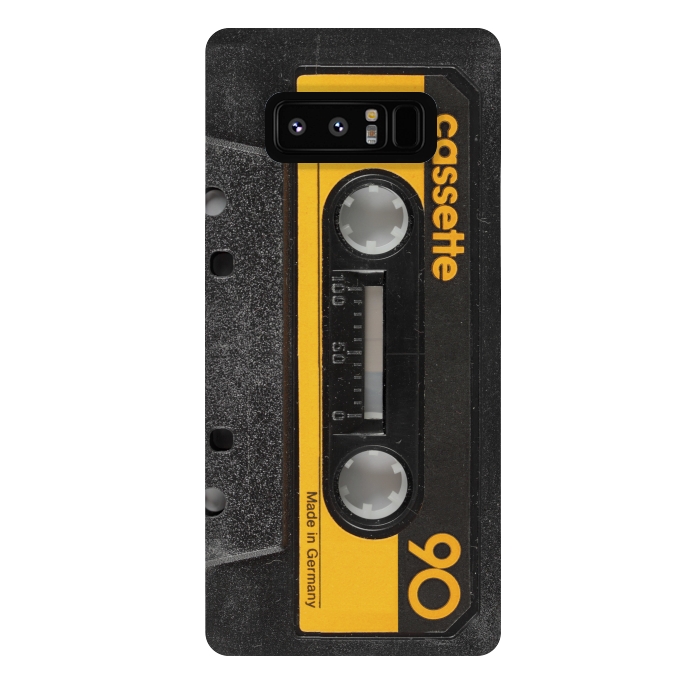 Galaxy Note 8 StrongFit CASSETTE YELLOW by Diego Tirigall
