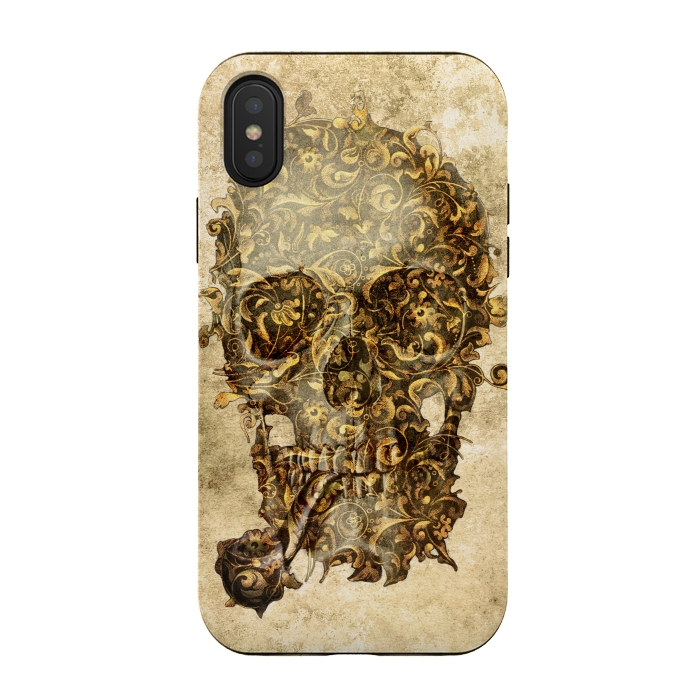 iPhone Xs / X StrongFit LORD SKULL 2 by Diego Tirigall
