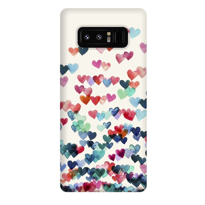 Galaxy Note 8 StrongFit Heart Connections a watercolor painting by Micklyn Le Feuvre
