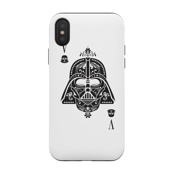 iPhone Xs / X StrongFit Darth Card by Sitchko