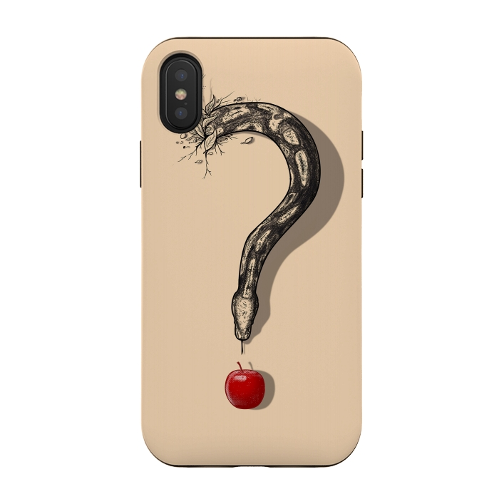 iPhone Xs / X StrongFit Curious Temptation by Nicebleed