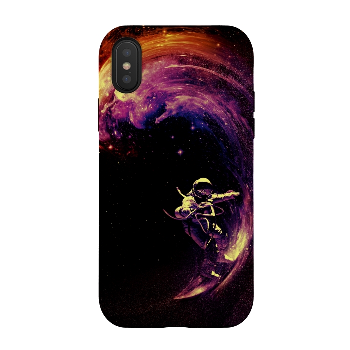 iPhone Xs / X StrongFit Space Surfing by Nicebleed
