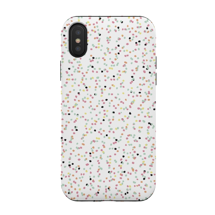 iPhone Xs / X StrongFit Speckled Rain by Alice Perry Designs