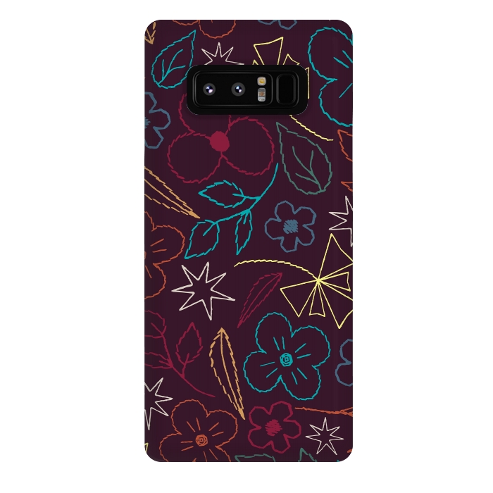 Galaxy Note 8 StrongFit StitchGarden by Dunia Nalu