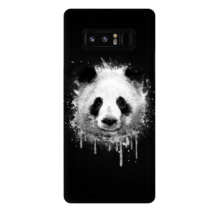 Galaxy Note 8 StrongFit Panda Portrait in Black White by Philipp Rietz