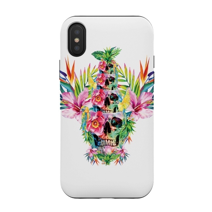 iPhone Xs / X StrongFit The Skull Tower by Riza Peker