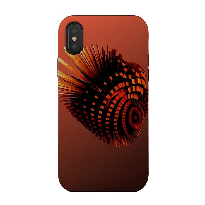 iPhone Xs / X StrongFit Your Bronze Cyborg Heart by Adoryanti