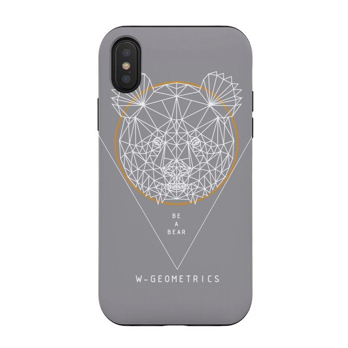 iPhone Xs / X StrongFit Bear by W-Geometrics