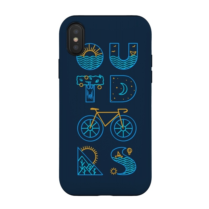 iPhone Xs / X StrongFit Outdoors by Coffee Man