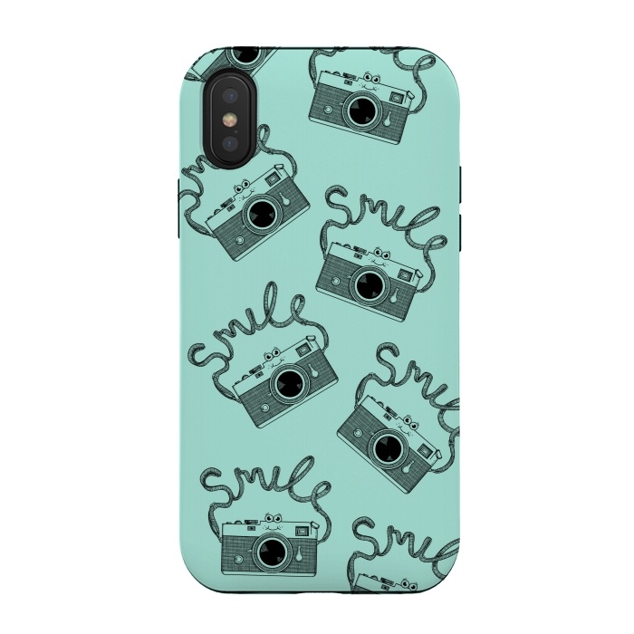iPhone Xs / X StrongFit Smile pattern by Coffee Man