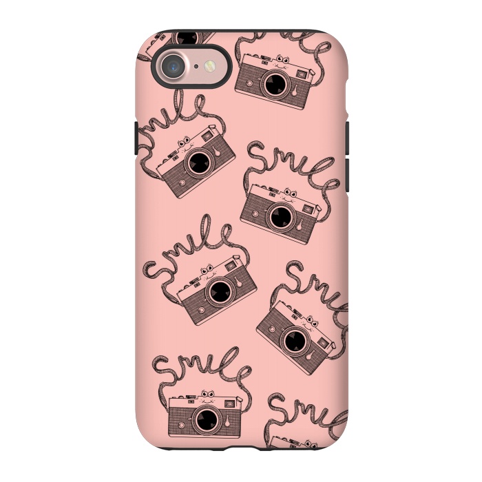 iPhone 7 StrongFit Smile pattern rose by Coffee Man
