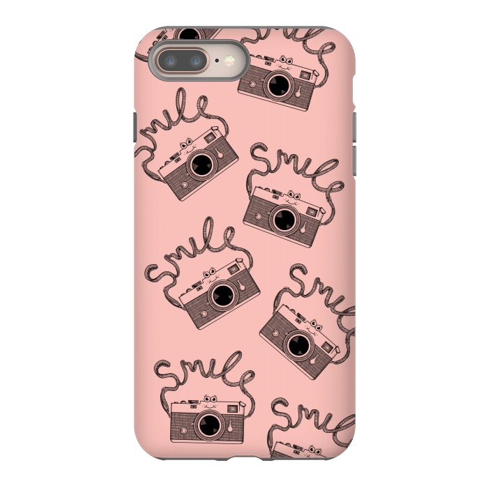 iPhone 7 plus StrongFit Smile pattern rose by Coffee Man