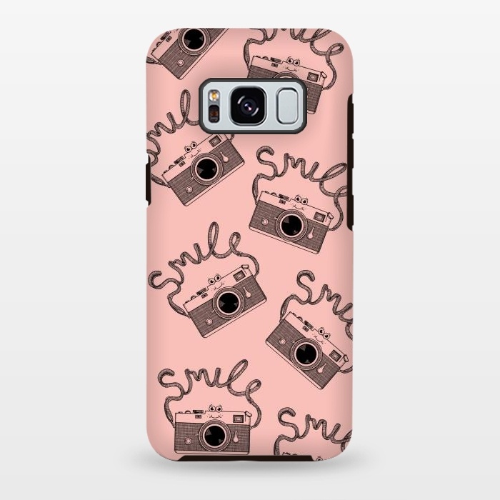 Galaxy S8 plus StrongFit Smile pattern rose by Coffee Man