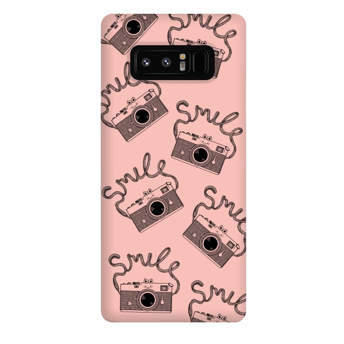 Galaxy Note 8 StrongFit Smile pattern rose by Coffee Man