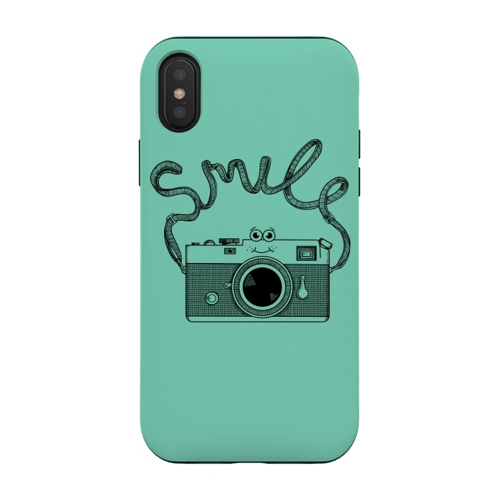 iPhone Xs / X StrongFit Smile by Coffee Man