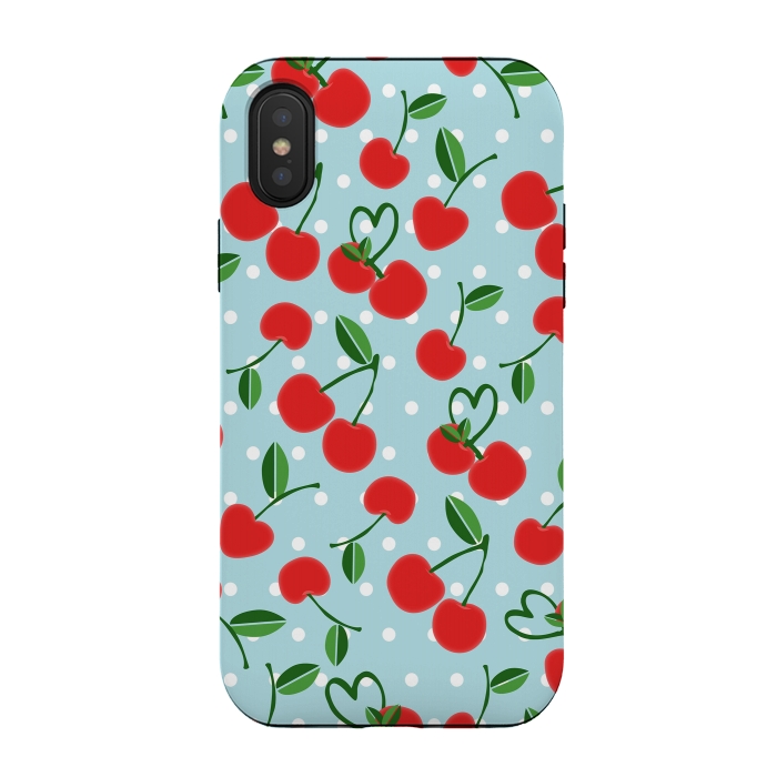 iPhone Xs / X StrongFit Cherries by Leska Hamaty