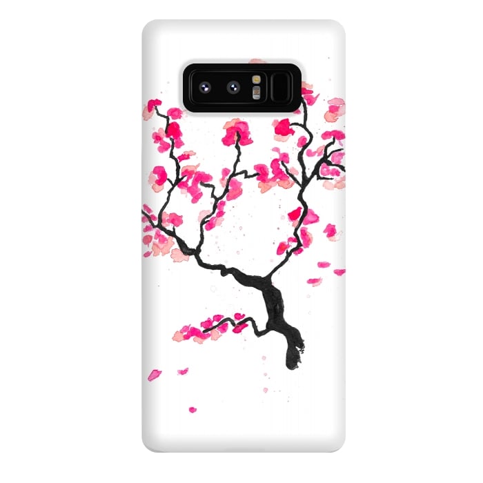 Galaxy Note 8 StrongFit Cherry Blossoms by Amaya Brydon