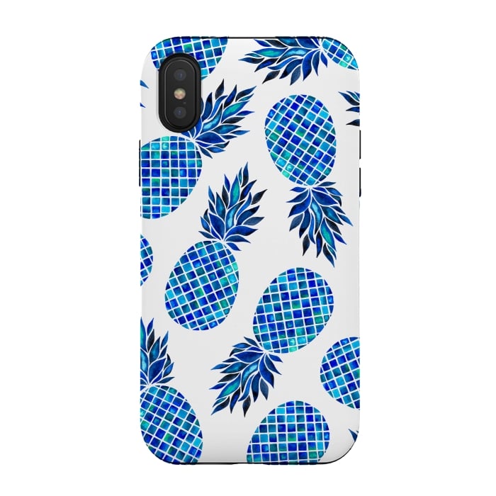 iPhone Xs / X StrongFit Sea Pineapples by Amaya Brydon