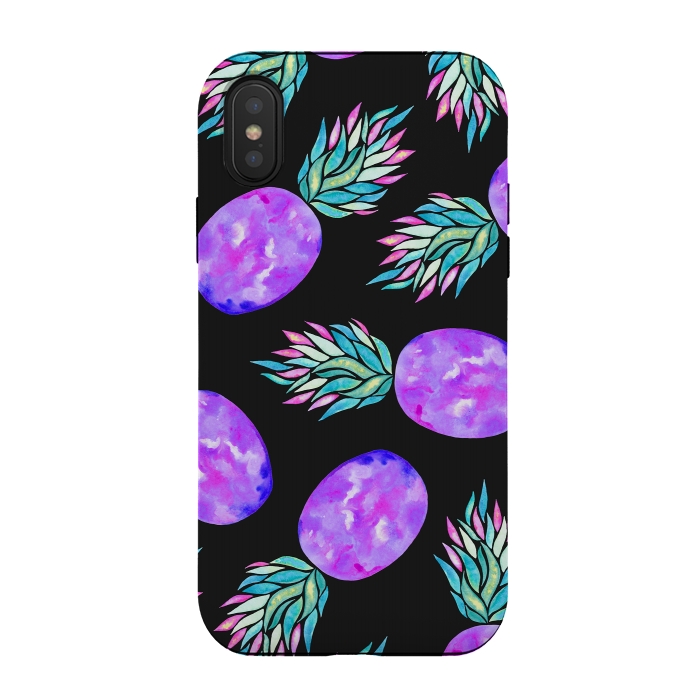 iPhone Xs / X StrongFit Pineapple a la mode by Amaya Brydon