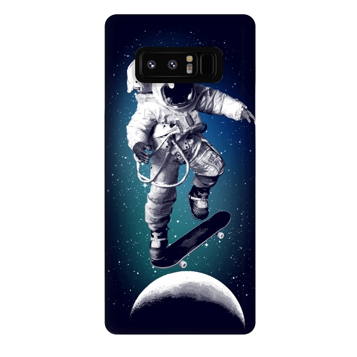 Galaxy Note 8 StrongFit Skateboarding astronaut by Mitxel Gonzalez