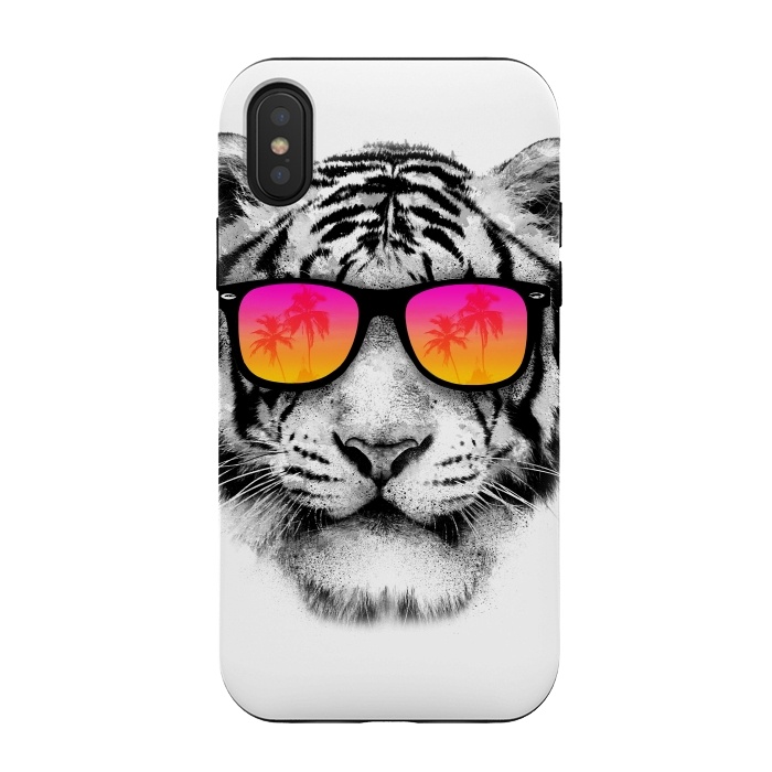 iPhone Xs / X StrongFit The Coolest Tiger by Mitxel Gonzalez