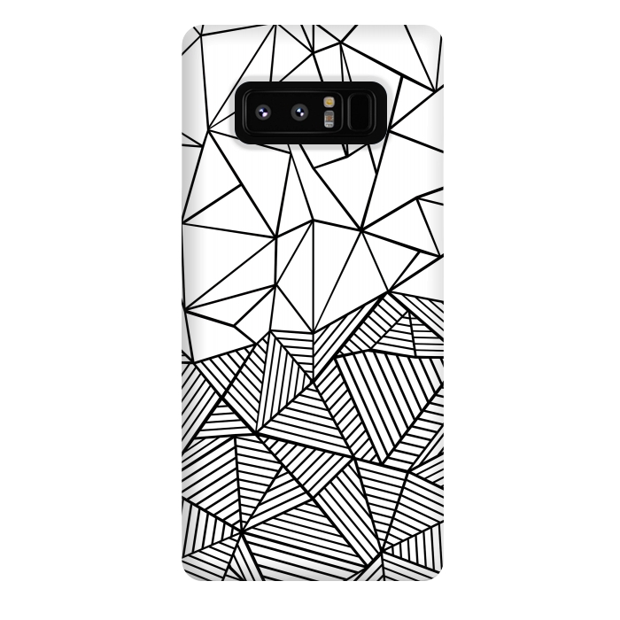 Galaxy Note 8 StrongFit AB Half and Half White by Project M