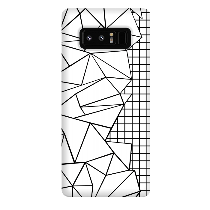 Galaxy Note 8 StrongFit AB Side Grid White by Project M