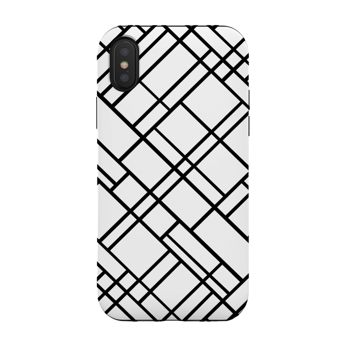 iPhone Xs / X StrongFit Map 45 White by Project M