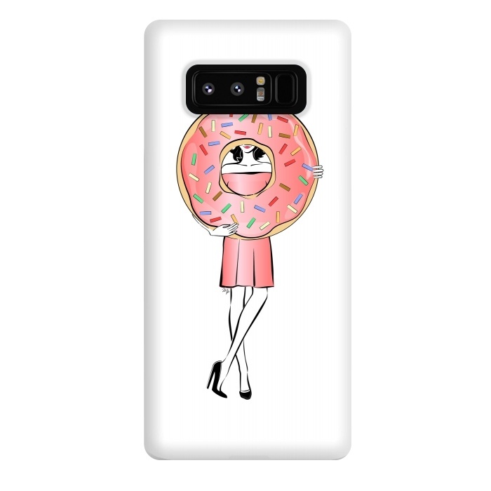 Galaxy Note 8 StrongFit Donut Girl by Martina