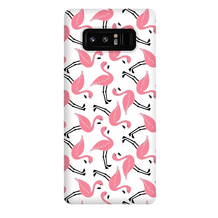 Galaxy Note 8 StrongFit Flamingos by Martina
