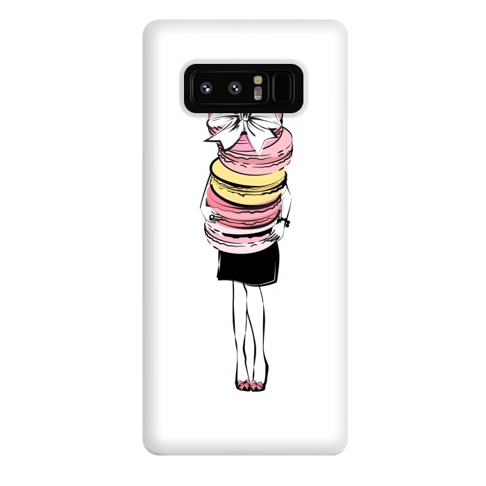 Galaxy Note 8 StrongFit I love Macarons by Martina