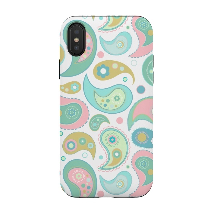 iPhone Xs / X StrongFit Pretty Paisley  by Martina