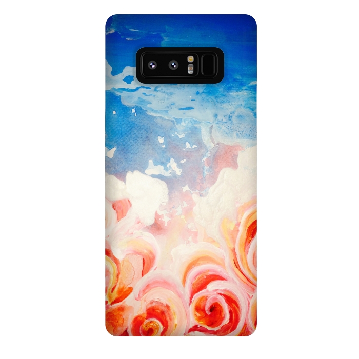Galaxy Note 8 StrongFit Peachy Roses by ANoelleJay