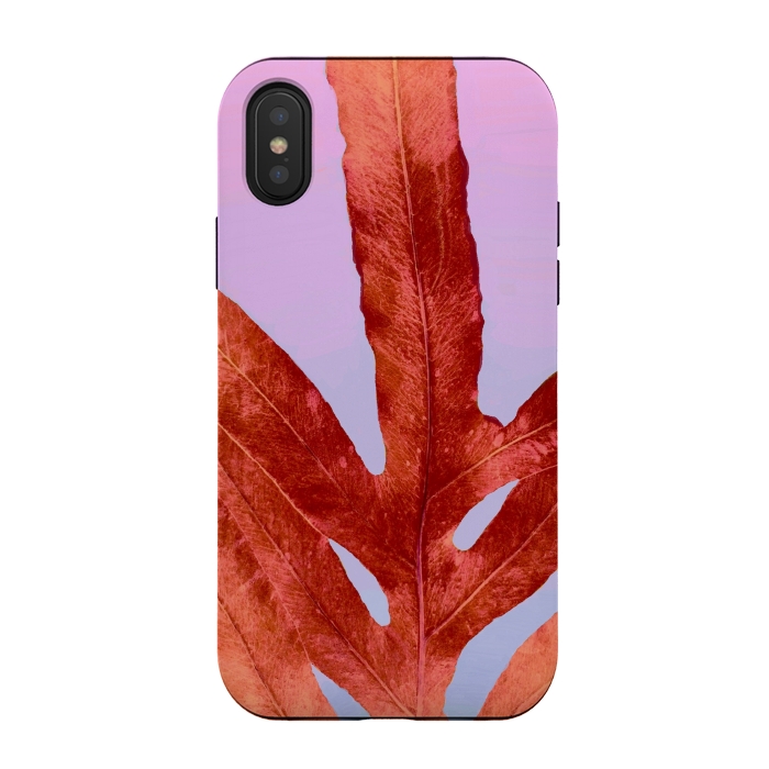 iPhone Xs / X StrongFit Red Fern Pantone by ANoelleJay