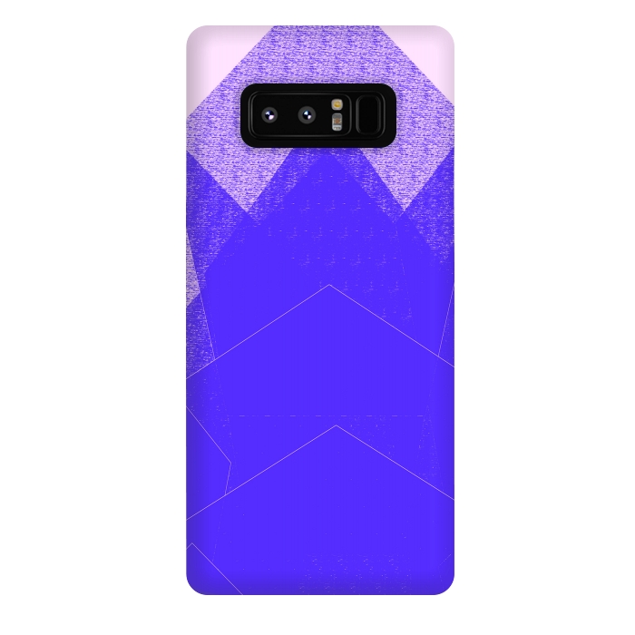 Galaxy Note 8 StrongFit Sunset Mountain Blue by ANoelleJay