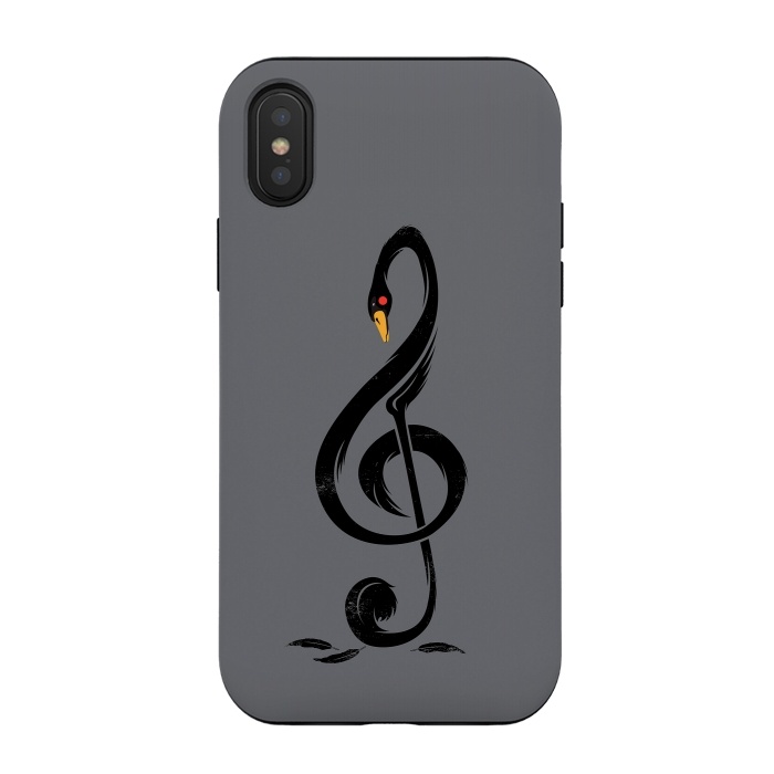 iPhone Xs / X StrongFit Black Swan's Melody by Steven Toang