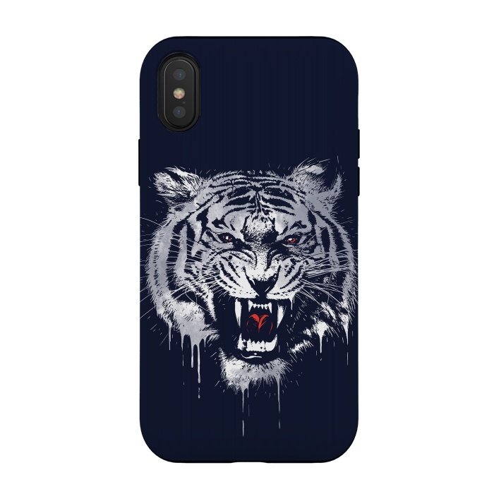 iPhone Xs / X StrongFit Melting Tiger by Steven Toang