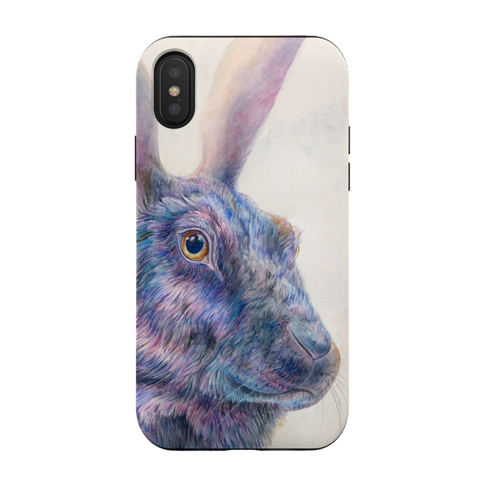 iPhone Xs / X StrongFit Black Rabbit by Brandon Keehner