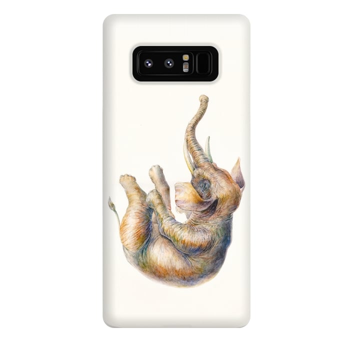 Galaxy Note 8 StrongFit Falling Elephant by Brandon Keehner